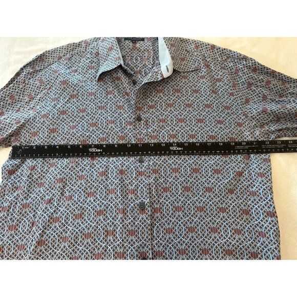 Ted Baker London Mens Geometric Pattern Long Sleeve Button-Up Shirt Size 5 (XL) - Picture 7 of 10